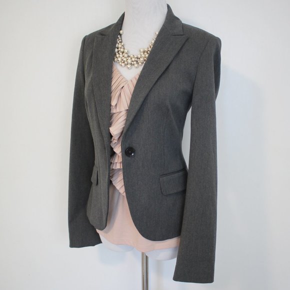Express Jackets & Blazers - EXPRESS Size 0 Gray Suit Jacket Blazer